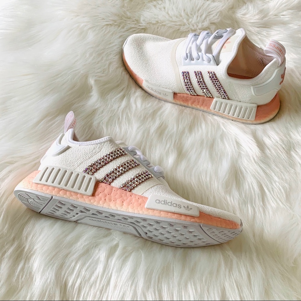 Swarovski adidas NMD White Vapour Pink - Picture 4 of 9